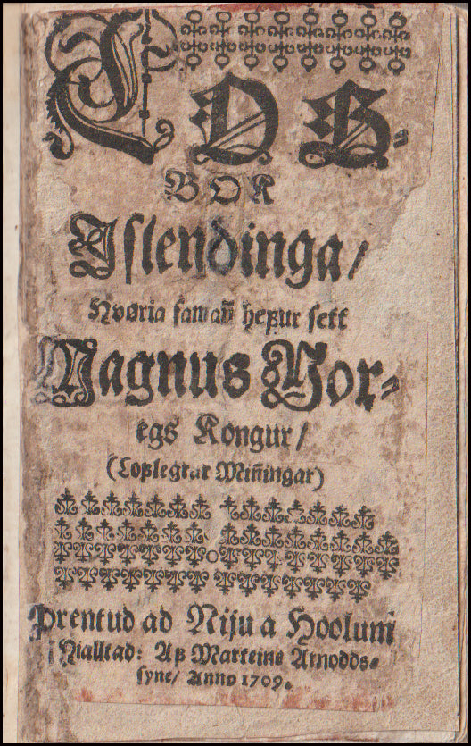 Løgbok Islendinga. Hvøria samann hefur sett Magnus Noregs Kongur # 89002