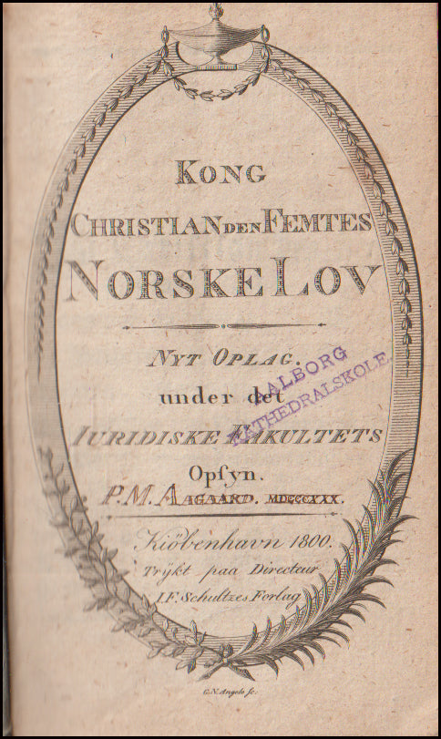 Kong Christian den Femtes Norske Lov # 89009