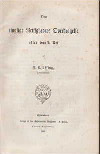 Fjögur lögfræði rit saman í bandi. Úr safni Magnúsar Stephensen # 89055