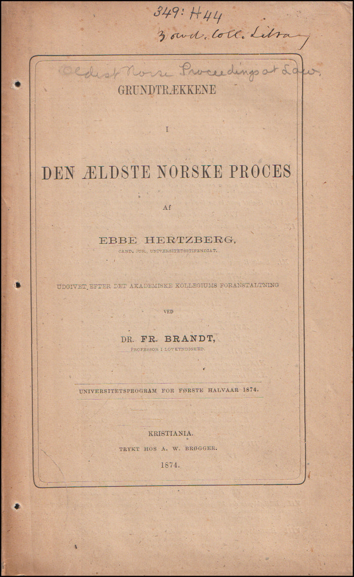 Grundtrækkene i den ældste norske process # 89054