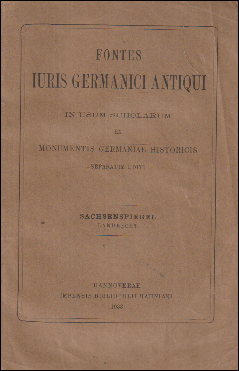 Fontes Iuris Germanici Antiqui # 89052