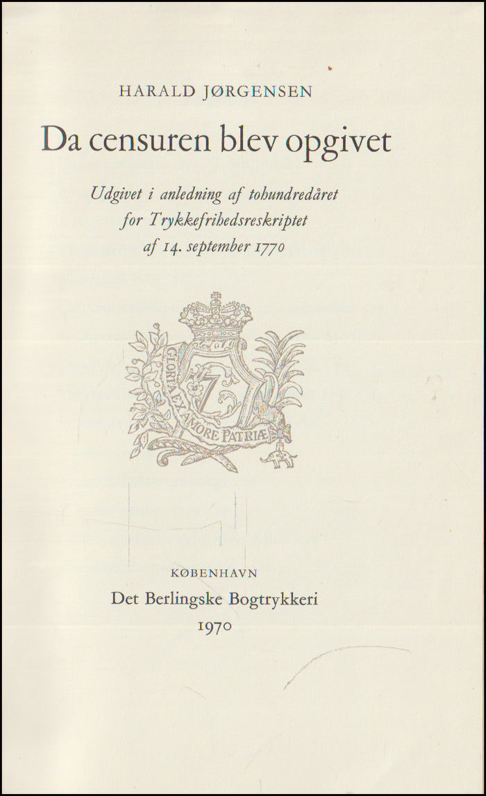 Da Censuren blev oplagt # 89029