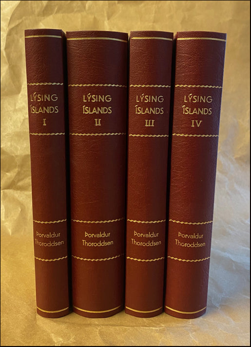 Lýsing Íslands I-IV. Eftir Þorvald Thoroddsen # 89096