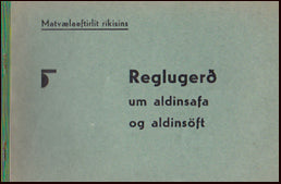 Reglugerð um aldinsafa og aldinsöft # 18541