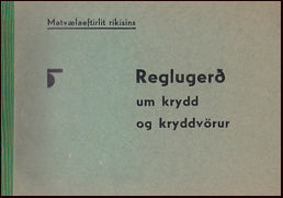 Reglugerð um krydd og kryddvörur # 18539