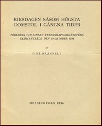 Riksdagen såsom högsta domstol i gångna tider # 13797