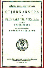 Stjórnarskrá og frumvarp til aukalaga fyrir undirstúkur # 28930