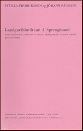 Landgræðslutilraun á Sprengisandi # 14939