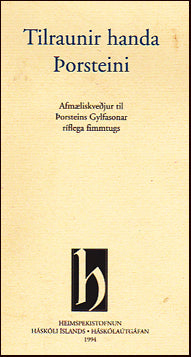 Tilraunir handa Þorsteini # 51663