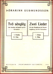 Tvö Sönglög # 11308