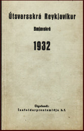 Útsvarsskrá Reykjavíkur 1932. Bæjarskrá. # 12122